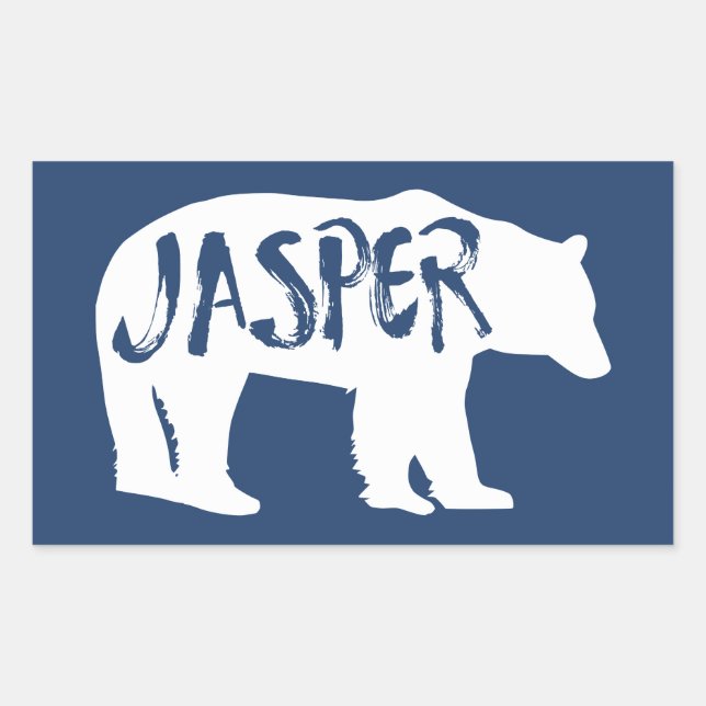 Jasper National Park Rectangular Sticker (Front)