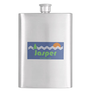 Jasper National Park Retro Hip Flask
