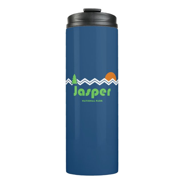 Jasper National Park Retro Thermal Tumbler (Front)