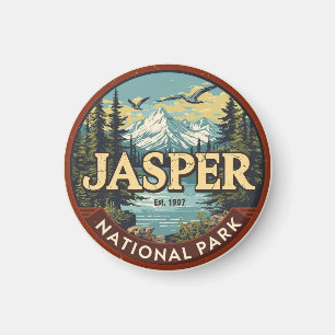 Jasper National Park Rocky Mountains Adventure gif Magnet