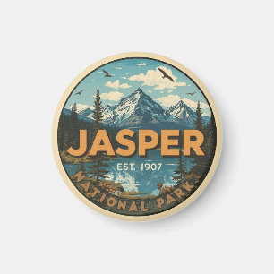 Jasper National Park Rocky Mountains Adventure gif Magnet