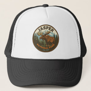 Jasper National Park Rocky Mountains Adventure gif Trucker Hat