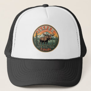 Jasper National Park Rocky Mountains Adventure gif Trucker Hat