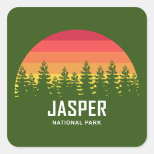 Jasper National Park Square Sticker