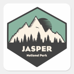 Jasper National Park Square Sticker
