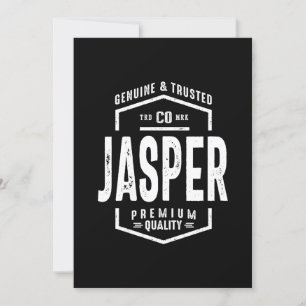 Jasper Personalised Name Birthday Gift Invitation
