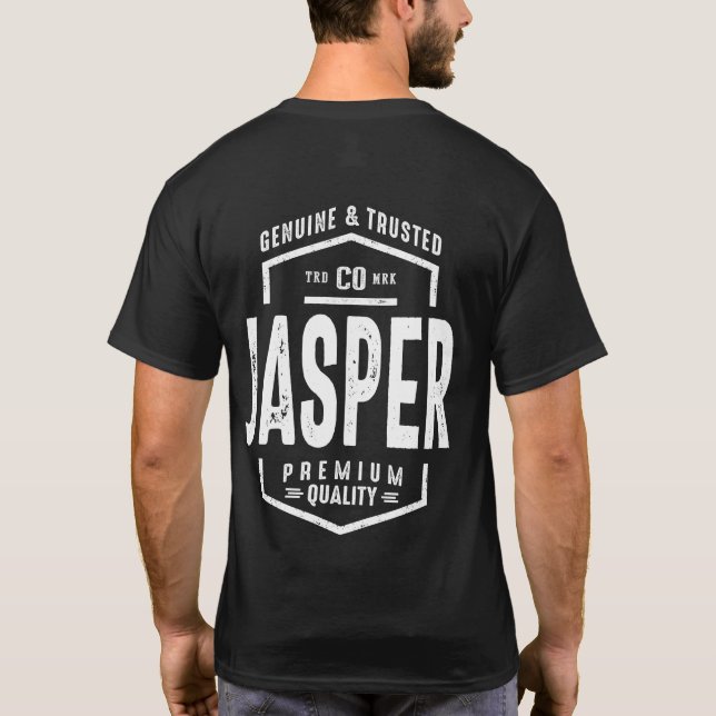 Jasper Personalised Name Birthday Gift T-Shirt (Back)