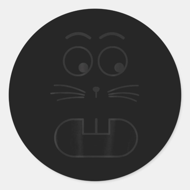 Jasper Rabbit Halloween Costume Funny Boo Jee Booj Classic Round Sticker (Front)