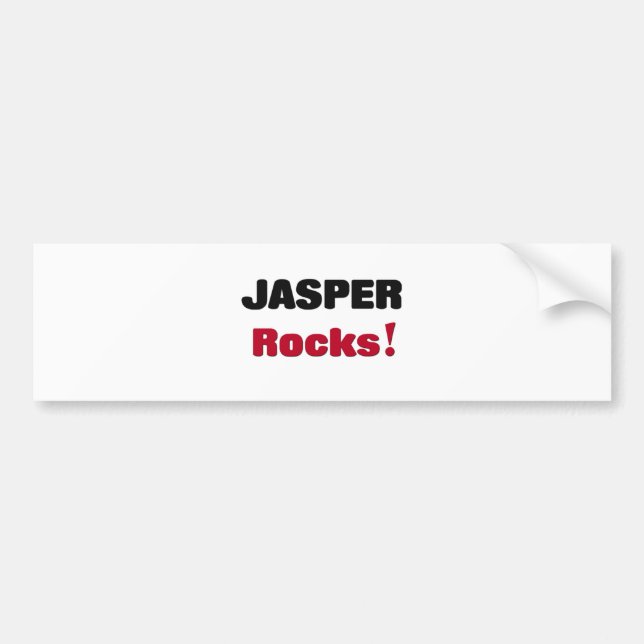 Jasper Rocks Bumper Sticker (Front)