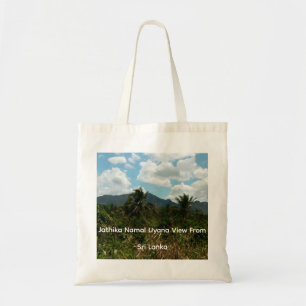 Jathika Namal Uyana View tote Bags