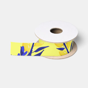 Jaune citron satin ribbon