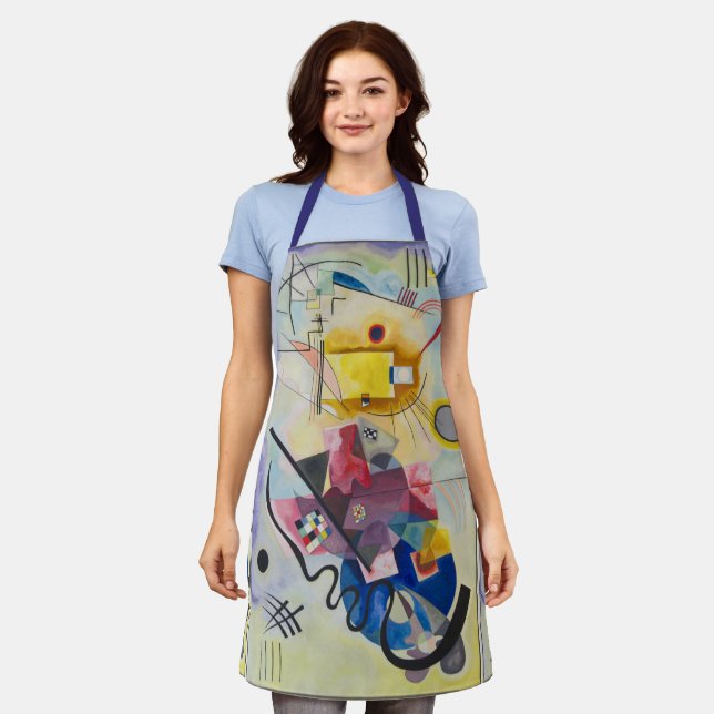 Jaune, Rouge, Bleu by Wassily Kandinsky Apron (Worn)