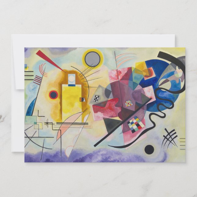 Jaune, Rouge, Bleu by Wassily Kandinsky Invitation (Front)