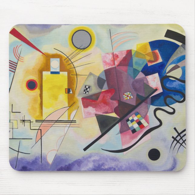 Jaune, Rouge, Bleu by Wassily Kandinsky Mouse Mat (Front)