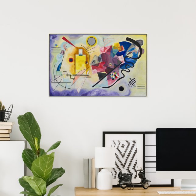 Jaune, Rouge, Bleu by Wassily Kandinsky Poster (Home Office)