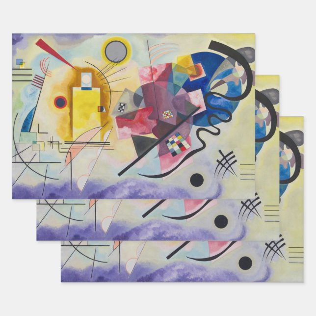 Jaune, Rouge, Bleu by Wassily Kandinsky Wrapping Paper Sheet (Set)