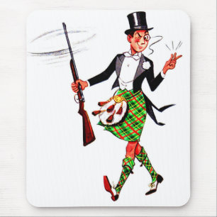 jaunty Scotsman with rifle Mouse Mat
