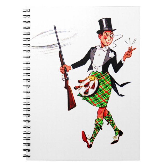 jaunty Scotsman with rifle Notebook (Front)