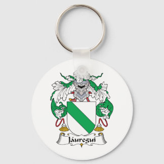 Jauregui Family Crest Key Ring
