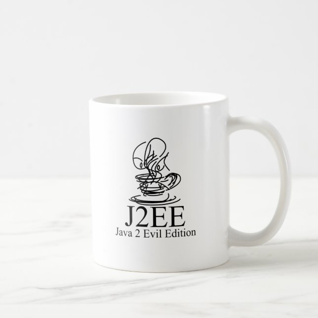 Java 2 Evil Edition (2 logos) Coffee Mug (Right)