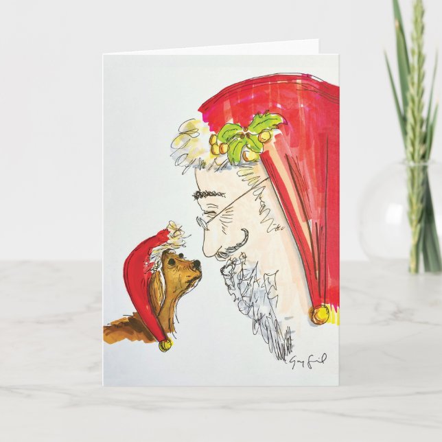 Java and Santa - Holiday Card (Front)