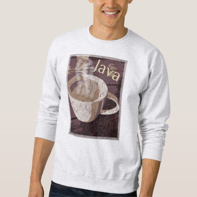 Java Coffee Mug Art Sweatshirt (Front)