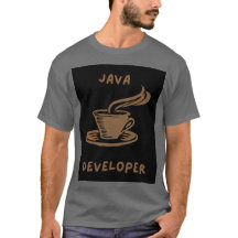 Java Developer Grey Men T-Shirt