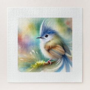 Java Fulvetta Painting 270824AREF122 - Watercolor Jigsaw Puzzle