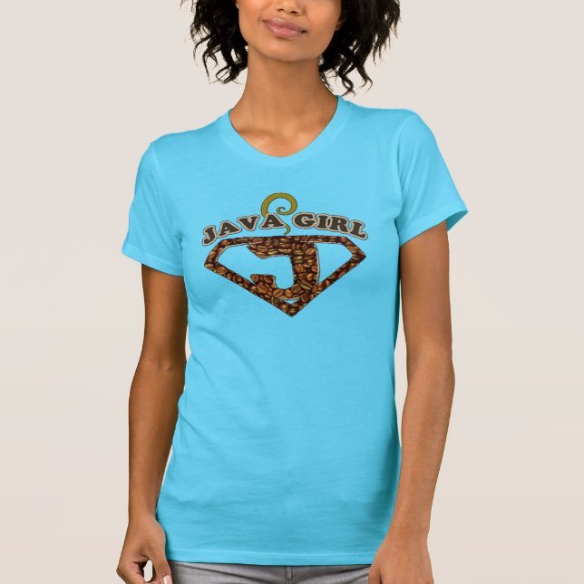 Java Girl Coffee Humour T-Shirt (Front)