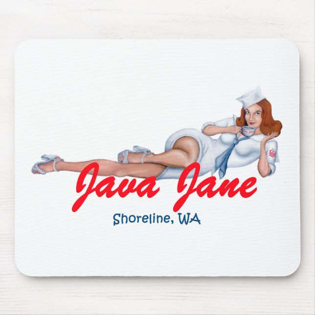 Java Jane Mouse Pad (Front)