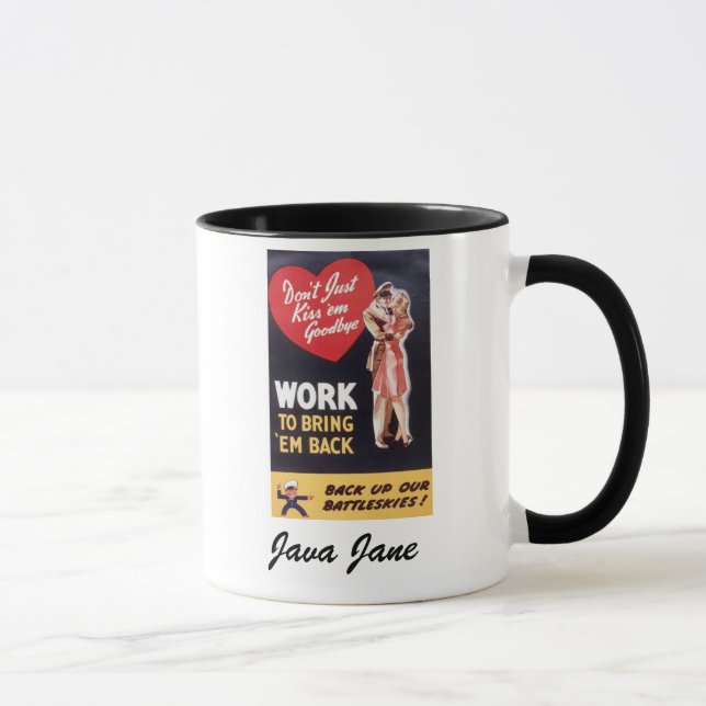 Java Jane "The Kiss" Mug (Right)
