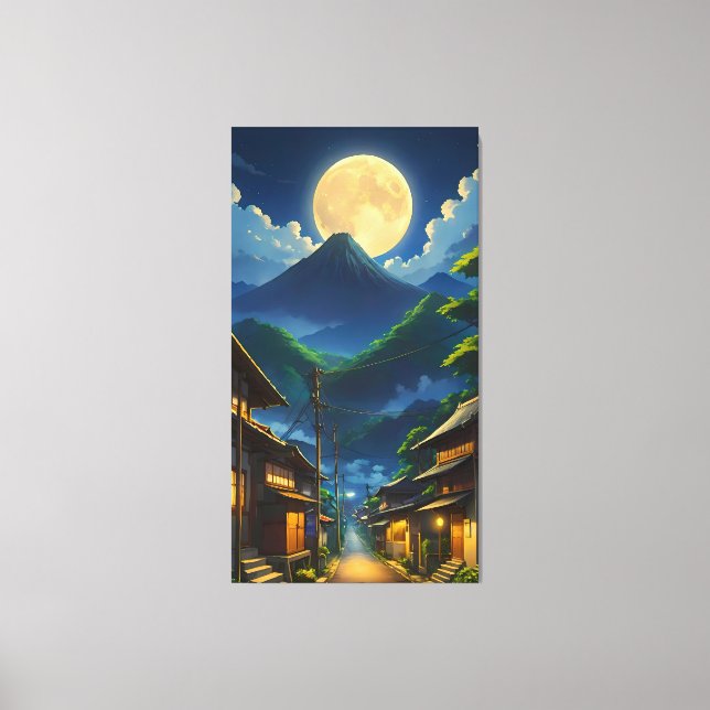 Java Moonlight Canvas Print (Front)