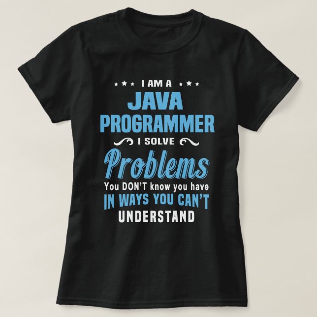 Java Programmer T-Shirt (Design Front)