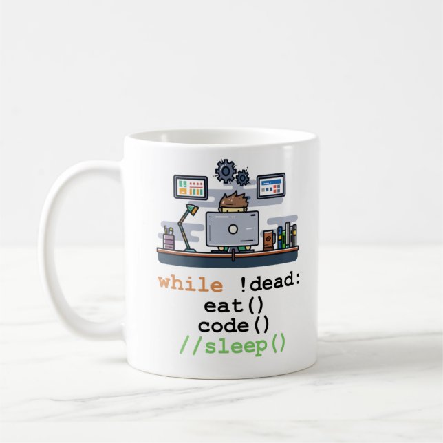 Java Script Coffee Coding Coffee Mug (Left)