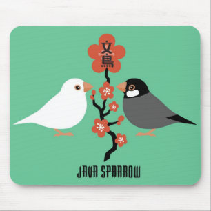 Java sparrow mouse mat