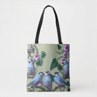 Java sparrows tote bag