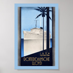 Java Sumatra Rotterdamsche Lloyd Vintage Poster