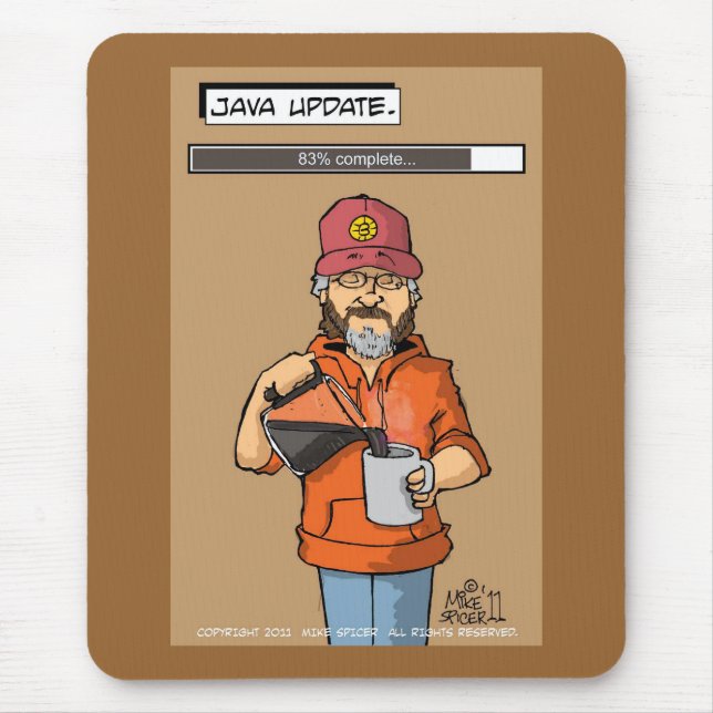 JAVA UPDATE MOUSE MAT (Front)