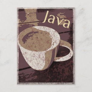 Java Vintage Postcard
