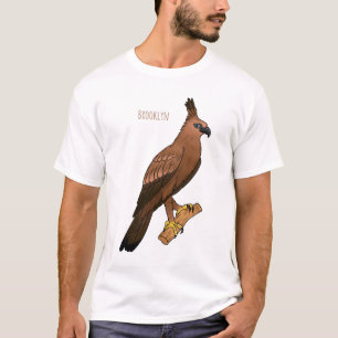 Javan hawk eagle bird cartoon illustration  T-Shirt