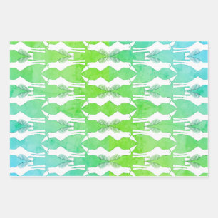 Javan Myna Bird Wrapping Paper Set of 3