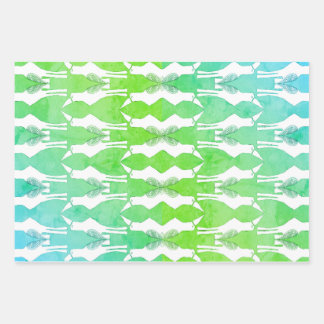 Javan Myna Bird Wrapping Paper Set of 3