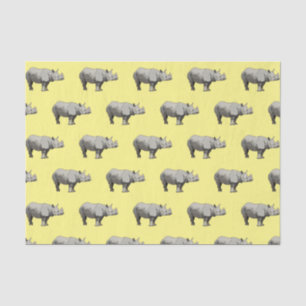 Javan rhinoceros cartoon illustration tissue paper