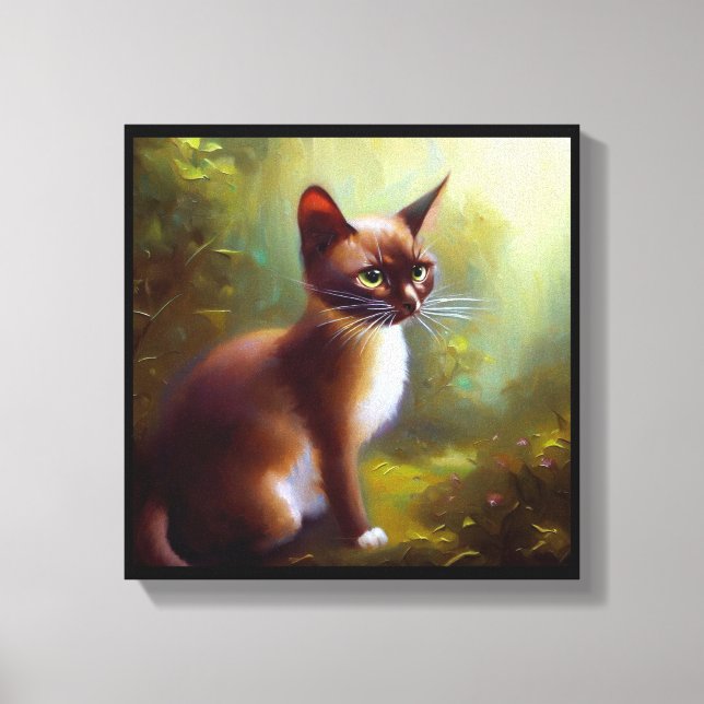 Javanese Cat  Canvas Print (Front)