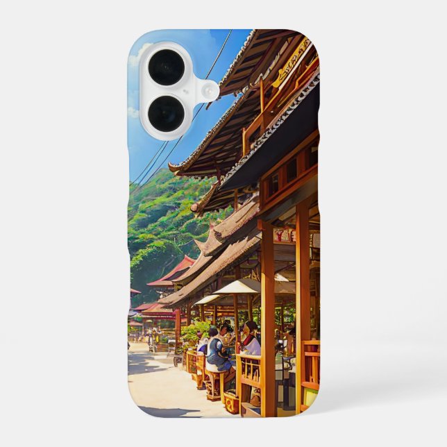 Javanese Coffee House iPhone 16 Case (Back)