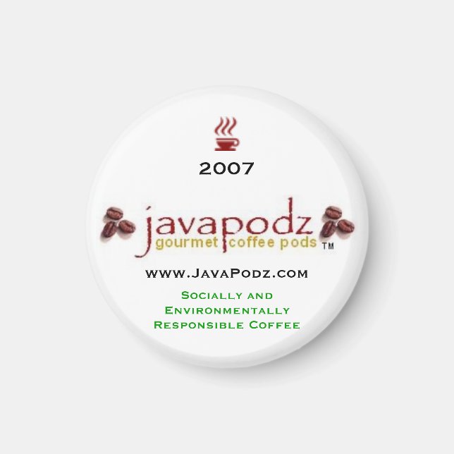 JavaPodz Small Refrig Mag Magnet (Front)