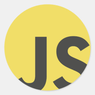Javascript Classic Round Sticker