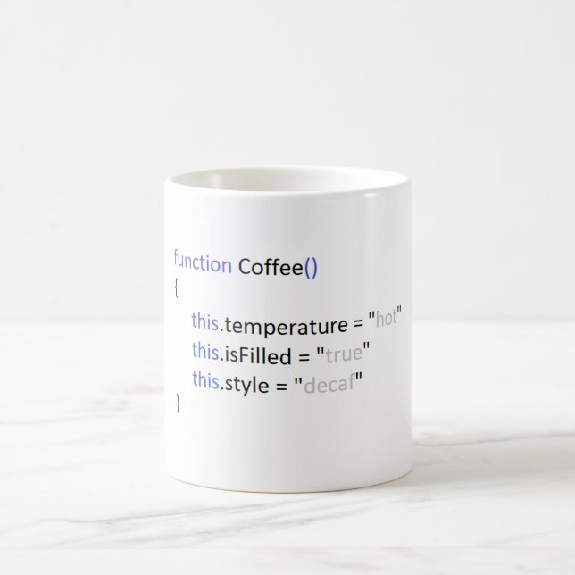 JavaScript Coffee Mug (Center)