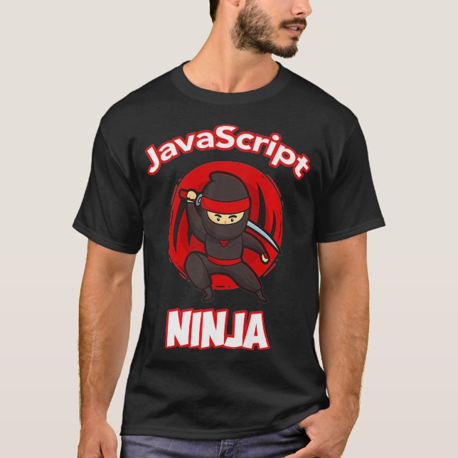 JavaScript Ninja Programmer Premium  T-Shirt (Front)