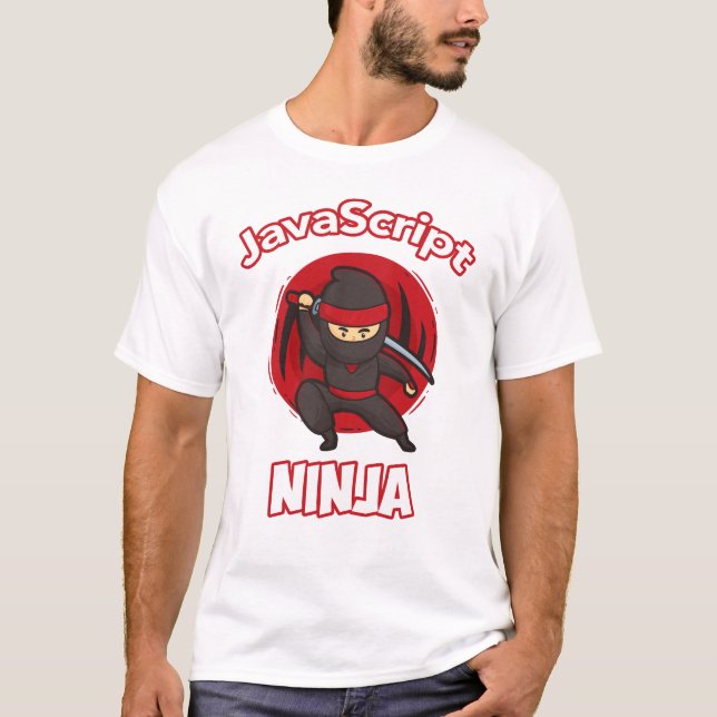 JavaScript Programmer Ninja T-Shirt (Front)